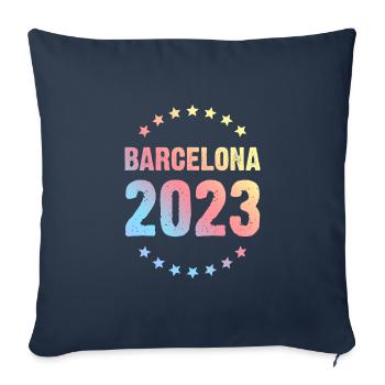 Barcelona 2023 - Sofakissenbezug 45 x 45 cm - Navy - Vorne