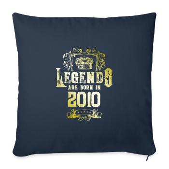 2010 Legends Birthday - Sofa pillowcase 17,3'' x 17,3'' (45 x 45 cm) - navy - Front