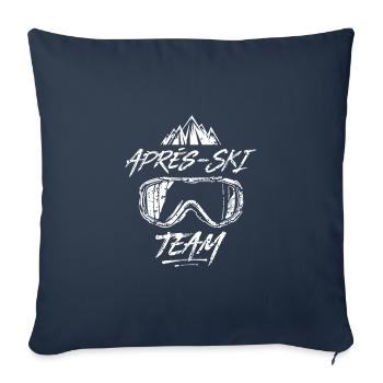 Après Ski Team Party Saying Ski Goggles - Sofa pillowcase 17,3'' x 17,3'' (45 x 45 cm) - navy - Front