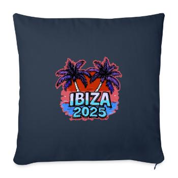 Ibiza 2025 Holidays - Sofa pillowcase 17,3'' x 17,3'' (45 x 45 cm) - navy - Front