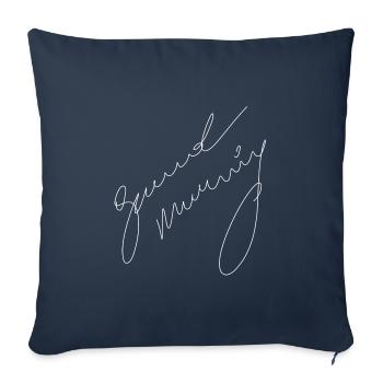quota - Housse de coussin décorative 45 x 45 cm - bleu marine - Devant