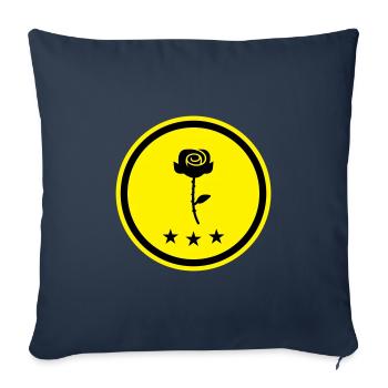 Rose Symbol - Sofa pillowcase 17,3'' x 17,3'' (45 x 45 cm) - navy - Front