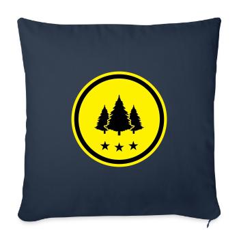 Tree Fir Forest - Sofa pillowcase 17,3'' x 17,3'' (45 x 45 cm) - navy - Front