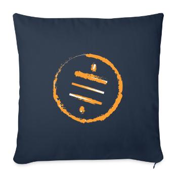 Sats are our cents - Scratch orange - Sofakissenbezug 45 x 45 cm - Navy - Vorne