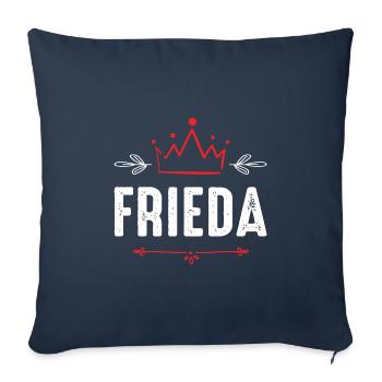Frieda - Sofa pillowcase 17,3'' x 17,3'' (45 x 45 cm) - navy - Front