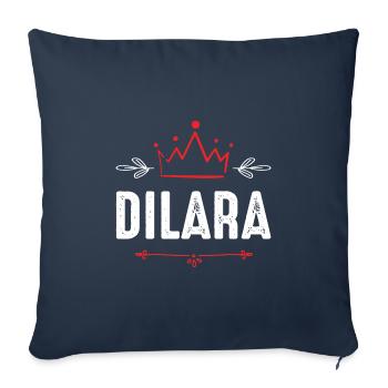 Daniel - Housse de coussin décorative 45 x 45 cm - bleu marine - Devant