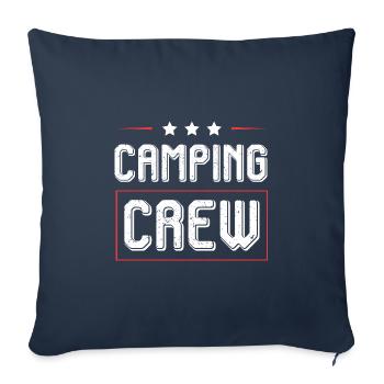 Camping Crew - Sofakissenbezug 45 x 45 cm - Navy - Vorne
