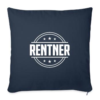Rentner Rente - Sofakissenbezug 45 x 45 cm - Navy - Vorne