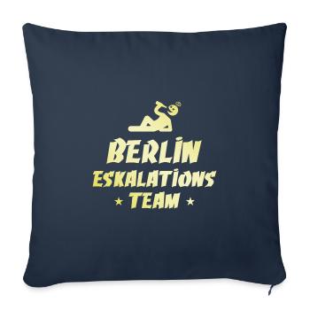 Berlin Eskalation - Sofakissenbezug 45 x 45 cm - Navy - Vorne