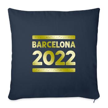 Barcelona Party Crew - Housse de coussin décorative 45 x 45 cm - bleu marine - Devant