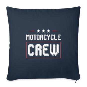 Motorcycle Crew - Sofakissenbezug 45 x 45 cm - Navy - Vorne