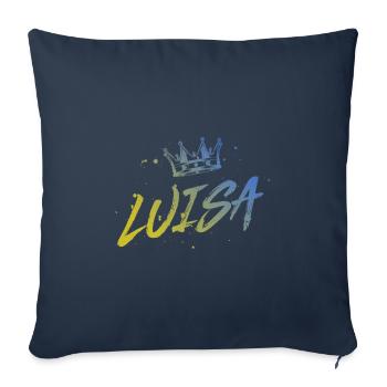 Luisa - Sofakissenbezug 45 x 45 cm - Navy - Vorne