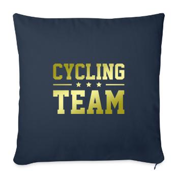 Cycling Team - Sofa pillowcase 17,3'' x 17,3'' (45 x 45 cm) - navy - Front