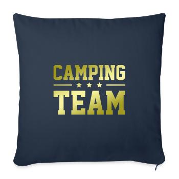 Camping Team - Sofakissenbezug 45 x 45 cm - Navy - Vorne