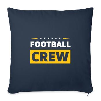 Équipe de football - Housse de coussin décorative 45 x 45 cm - bleu marine - Devant