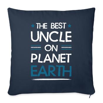 Bester Onkel Spruch - Sofakissenbezug 45 x 45 cm - Navy - Vorne