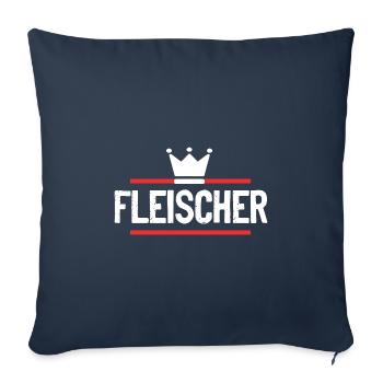Fleischer Beruf - Sofakissenbezug 45 x 45 cm - Navy - Vorne