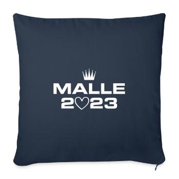 Malle 2023 Heart - Sofa pillowcase 17,3'' x 17,3'' (45 x 45 cm) - navy - Front