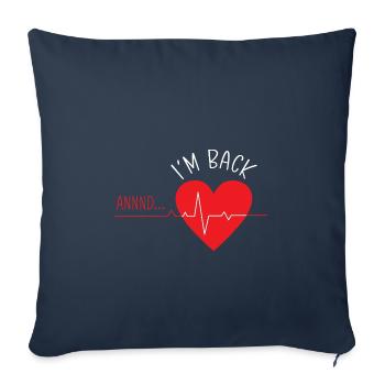 Crise cardiaque Chirurgie cardiaque Chirurgie Hospital - Housse de coussin décorative 45 x 45 cm - bleu marine - Devant