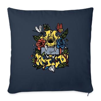 Wild - Sofakissenbezug 45 x 45 cm - Navy - Vorne
