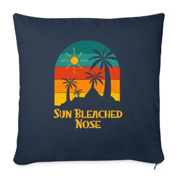 Sun Bleached Nose Summer Sunbathing Tropical - Sofa pillowcase 17,3'' x 17,3'' (45 x 45 cm) - navy - Front