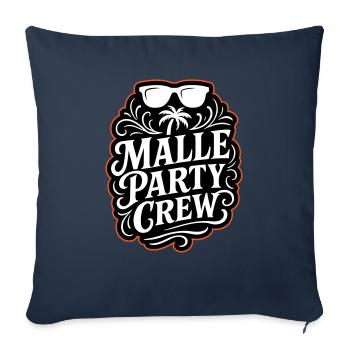 Malle Party Crew - Sofa pillowcase 17,3'' x 17,3'' (45 x 45 cm) - navy - Front