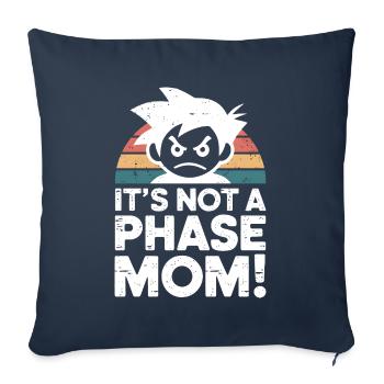 Ce n’est pas une phase maman ! Emo Goth Alternative - Housse de coussin décorative 45 x 45 cm - bleu marine - Devant