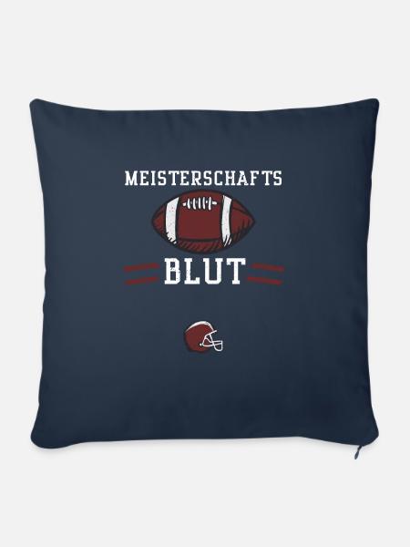 Meisterschafts Blut - Football - Sofakissenbezug 45 x 45 cm - Navy