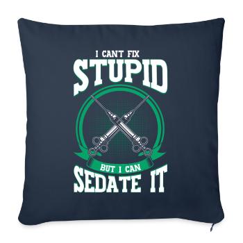 Anesthesia Doctor CRNA Anesthesiologist - Sofa pillowcase 17,3'' x 17,3'' (45 x 45 cm) - navy - Front