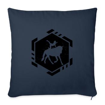 Artistic gymnastics on horseback equestrian gymnastics - Sofa pillowcase 17,3'' x 17,3'' (45 x 45 cm) - navy - Front