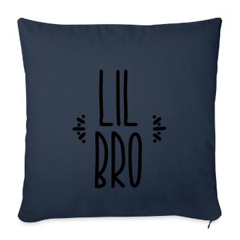 lil bro - Sofa pillowcase 17,3'' x 17,3'' (45 x 45 cm) - navy - Front