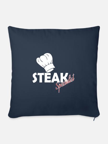 Steak - Sofakissenbezug 45 x 45 cm - Navy