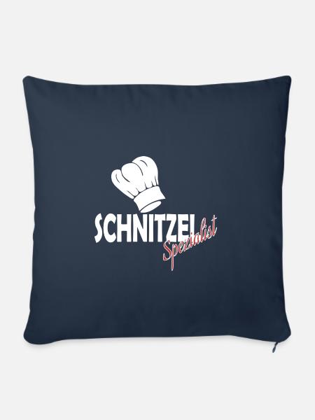 Schnitzel - Sofakissenbezug 45 x 45 cm - Navy