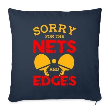 ping pong spruch - Sofa pillowcase 17,3'' x 17,3'' (45 x 45 cm) - navy - Front