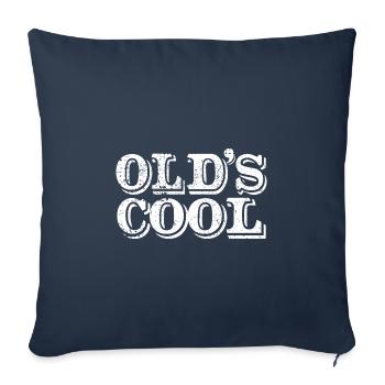Old'S Cool - Oldschool - Formerly everything was better - Sofa pillowcase 17,3'' x 17,3'' (45 x 45 cm) - navy - Front