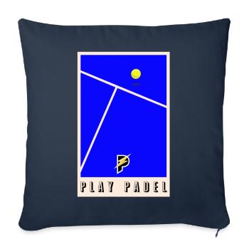 Padel - Geschenk für Padel-Liebhaber - Sofakissenbezug 45 x 45 cm - Navy - Vorne