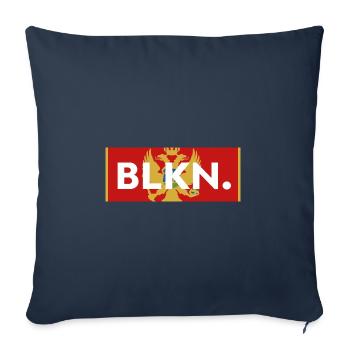 Balkans Yougoslavie SFRJ Jugo Armoiries - Housse de coussin décorative 45 x 45 cm - bleu marine - Devant