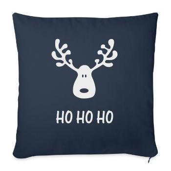 Rudolph - Housse de coussin décorative 45 x 45 cm - bleu marine - Devant