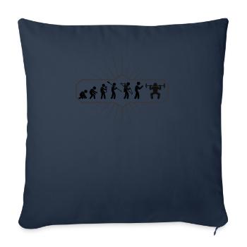 Evolution Kraftsport Krafttraining Gym Fitness - Sofakissenbezug 45 x 45 cm - Navy - Vorne