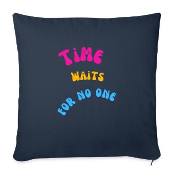 Time - Sofakissenbezug 45 x 45 cm - Navy - Vorne