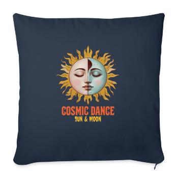 Cosmic Dance Spirituality Gift - Sofa pillowcase 17,3'' x 17,3'' (45 x 45 cm) - navy - Front