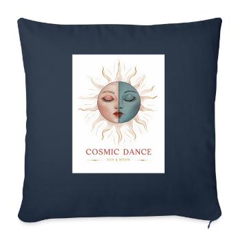 Cosmic Dance Spiritual Gift - Sofa pillowcase 17,3'' x 17,3'' (45 x 45 cm) - navy - Front