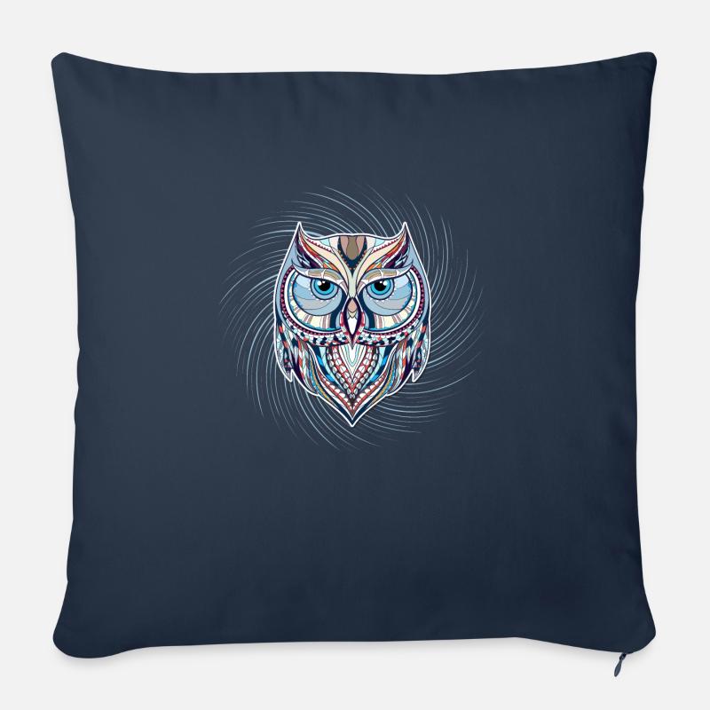 Eule - Sofakissenbezug 45 x 45 cm - Navy