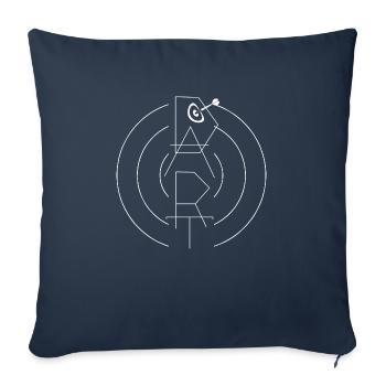 jeu de fléchettes - Housse de coussin décorative 45 x 45 cm - bleu marine - Devant