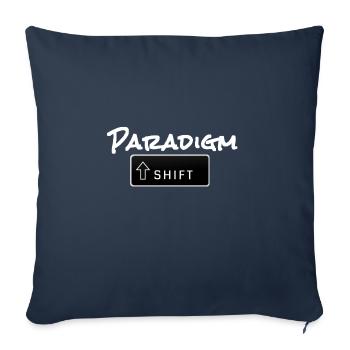 Paradigm Shift - Sofa pillowcase 17,3'' x 17,3'' (45 x 45 cm) - navy - Front