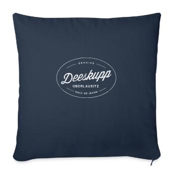 Deeskupp - Oberlausitz Fanshirt - Sofakissenbezug 45 x 45 cm - Navy - Vorne