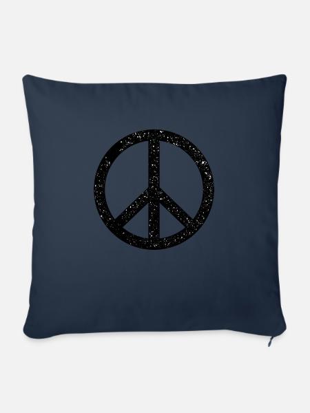 peace - Sofakissenbezug 45 x 45 cm - Navy