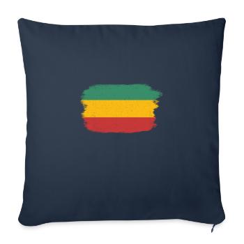 Cannabis Rasta Reggae Hanf Kiffen Geschenk - Sofakissenbezug 45 x 45 cm - Navy - Vorne