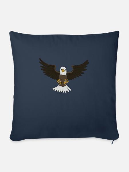 Weißkopfseeadler - Sofakissenbezug 45 x 45 cm - Navy