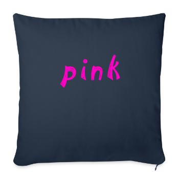 pink - Sofakissenbezug 45 x 45 cm - Navy - Vorne